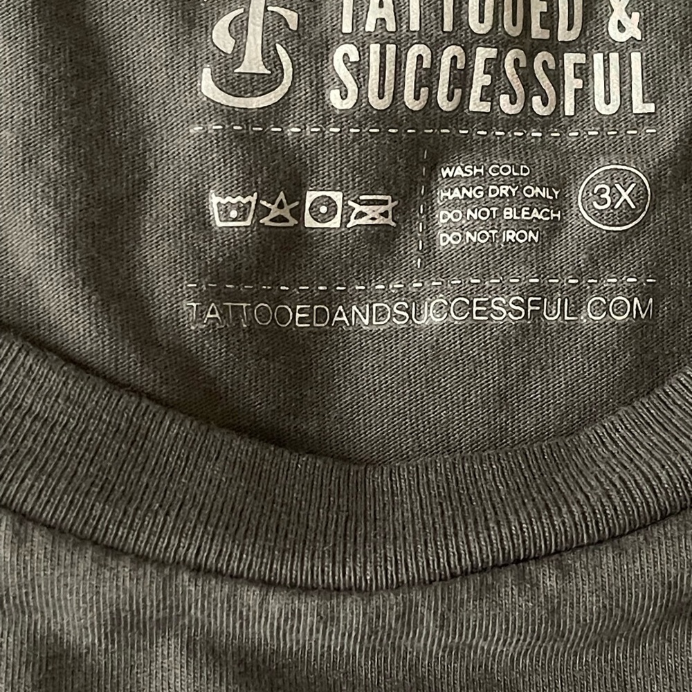Tattooed & Succesful TShirts 3X - Picture 4 of 6